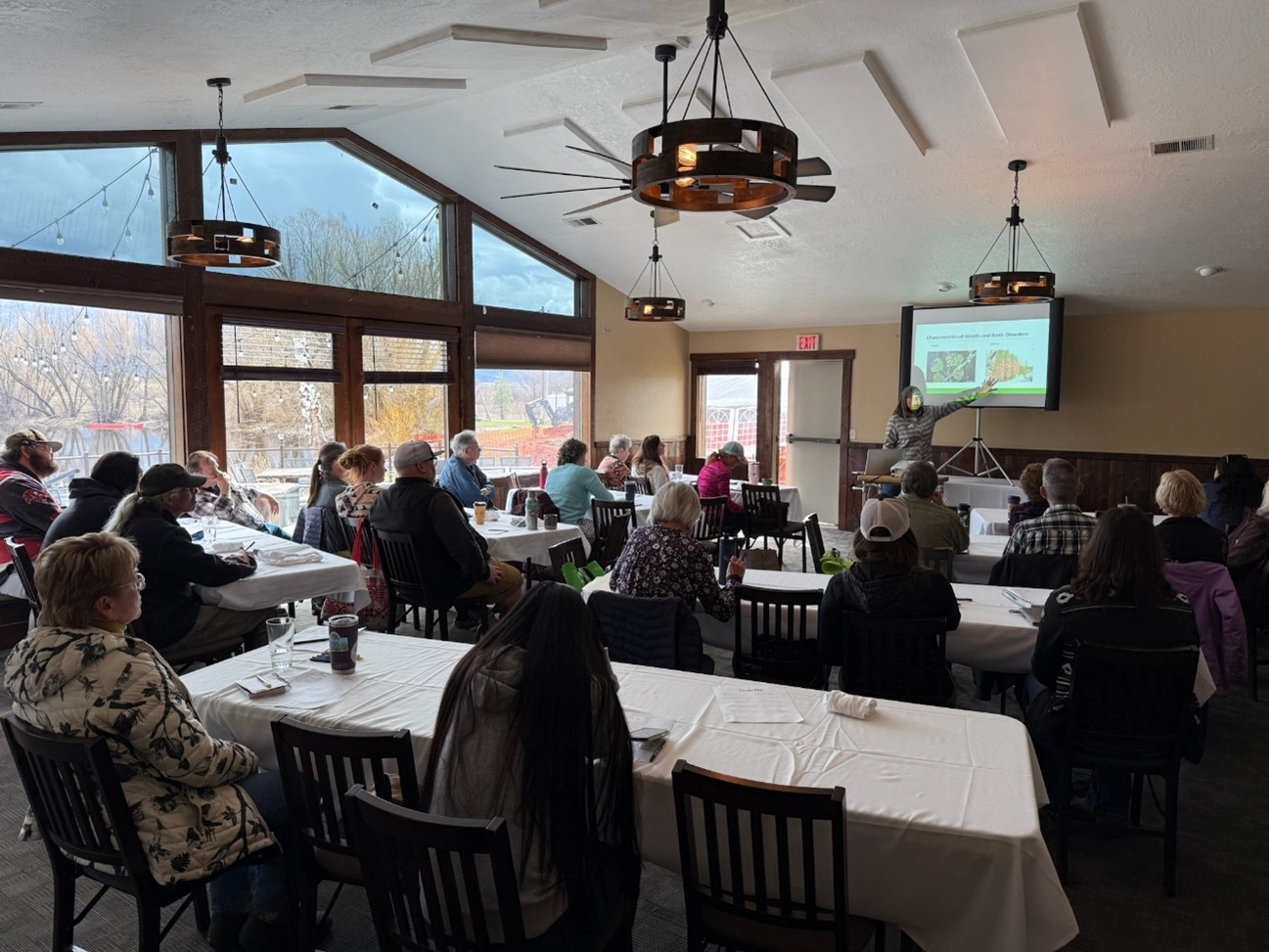 Advanced Master Gardener training at Ninepipes Lodge in Charlo, MT.