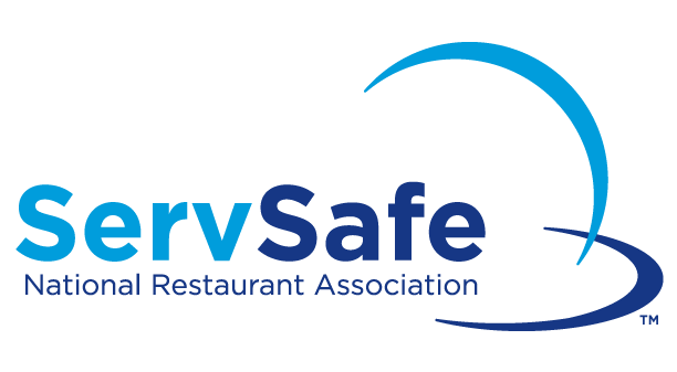 ServSafe National Restaurant Association ServSafe National Restaurant Association with two blue arcs over safe.