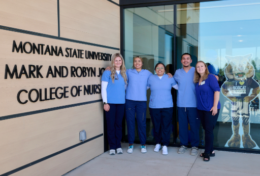great falls students in new building