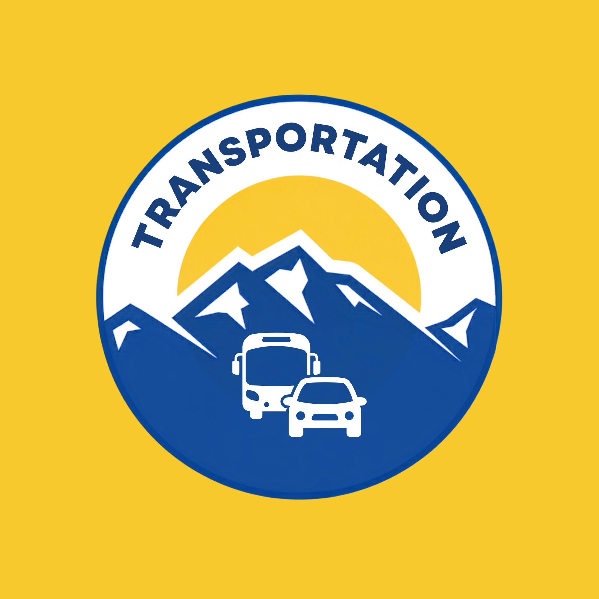 Icon of bus and car