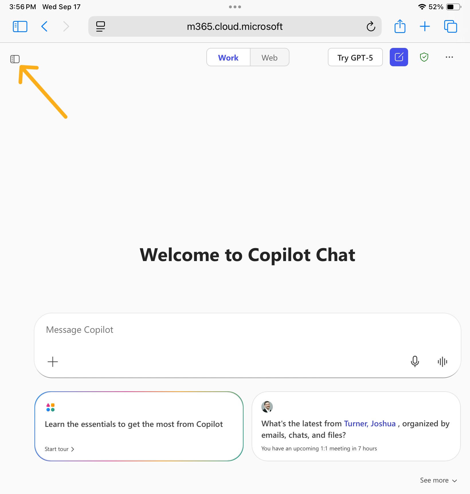 Office.com landing page
