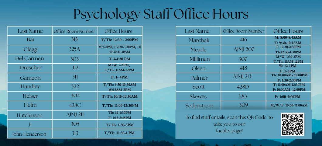 Faculty Hours