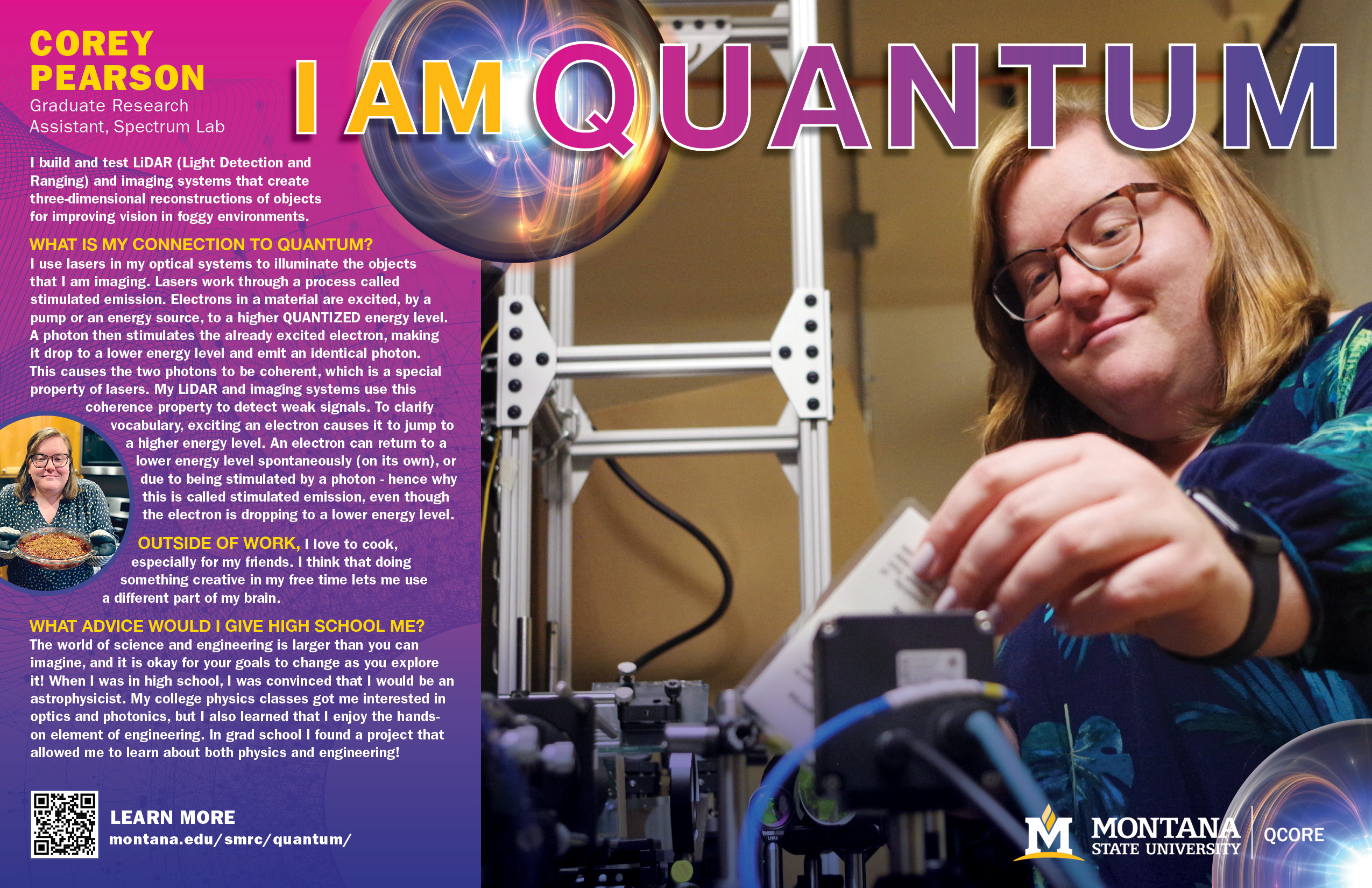 I am Quantum Poster for Corey Pearson, Spectrum Lab