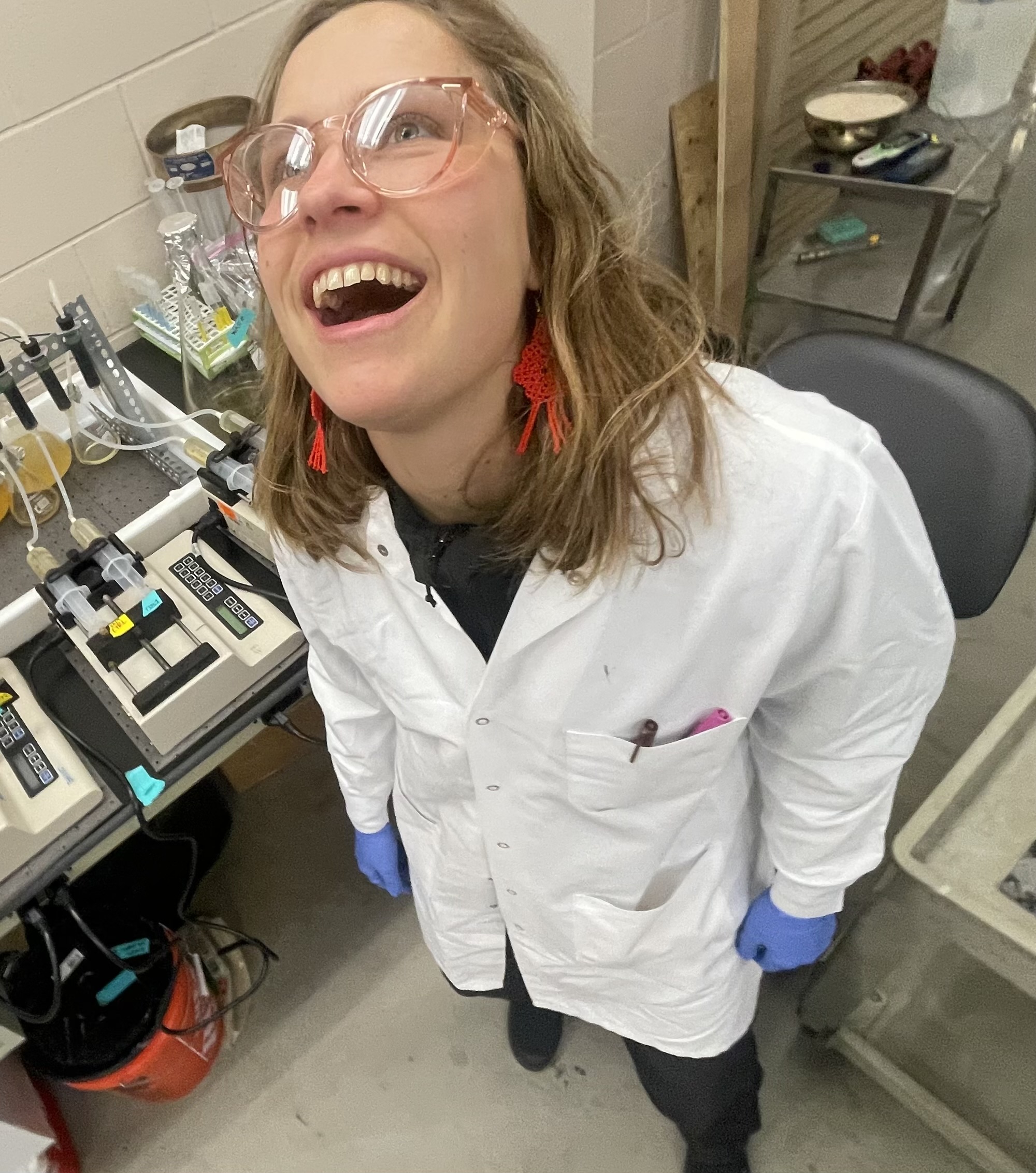 Kayla Kayla in a labcoat